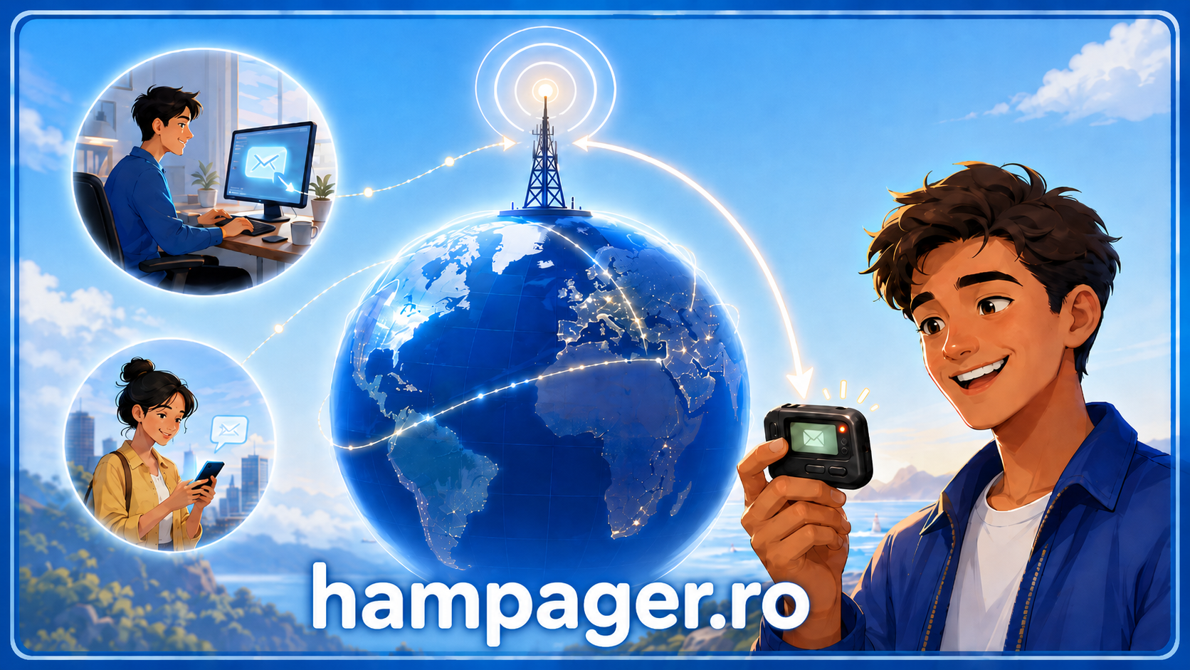 hampager.ro – weltweite Pager-Kommunikation
